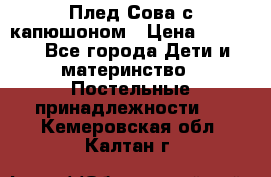 Плед Сова с капюшоном › Цена ­ 2 200 - Все города Дети и материнство » Постельные принадлежности   . Кемеровская обл.,Калтан г.